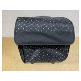 Everything Mary Rolling Sewing Machine Storage and Transport Tote, Black & White Triangles with Wheels