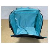 Everything Mary Rolling Sewing Machine Storage and Transport Tote, Black & White Triangles with Wheels