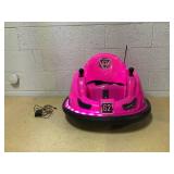 6V Pink Glow Bumper Car, Battery Powered Ride on for Children by Flybar, Ages 1.5+