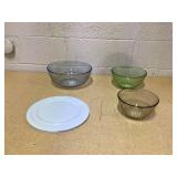 Pyrex Colors Sculpted, Tinted Dreams 6-Pc Mixing Bowl Set