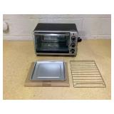 BLACK+DECKER 6 Slice Toaster Oven - Black: Countertop, Stainless Steel, Cool Touch, Automatic Shut-Off, 1350W, Crumb Tray