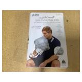 Pure Enrichment WeightedWarmth 3-in-1 Heating Pad - 3 InstaHeat Settings, 3 Massage Speeds & 4.1 lbs of Weighted Pressure for Menstrual Cramps, Shoulder, Neck & Back Pain - 12 x 24 (Steel Gray)