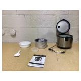 AROMA 8-Cup Digital Rice Cooker & Food Steamer with Bonded Granite Nonstick Ceramic