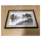 Washed Stream Framed Wall Art - Hearth & Hand
