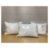LOT OF 3 White Down Alternative Soft Pillow