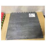 LOT OF 2 Norsk Reversible Charcoal/Black Faux Wood  and Primary Colors 24 in. x 24 in. x 0.47 in. Foam Mats (4-Pack)