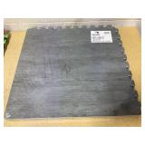 LOT OF 2 Norsk Reversible Charcoal/Black Faux Wood  and Primary Colors 24 in. x 24 in. x 0.47 in. Foam Mats (4-Pack)