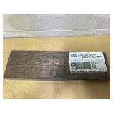 PIPE DECOR 36 Sustainable Boulder Black Live Edge Wood Shelf