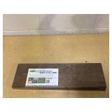 PIPE DECOR 36 Sustainable Boulder Black Live Edge Wood Shelf