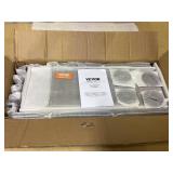 VEVOR Industrial Pipe Shelf 2 Tier 7.87 in. W x 24 in. D Brown Wood Solid Decorative Wall Shelf Rustic Wood Shelves Bracket