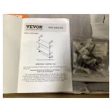 VEVOR Industrial Pipe Shelf 2 Tier 7.87 in. W x 24 in. D Brown Wood Solid Decorative Wall Shelf Rustic Wood Shelves Bracket