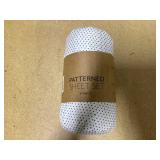 Comfort Canopy - 4 Piece Gray Small Polka Dot Bed Sheets for Queen Size Bedding