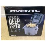 OVENTE Electric Deep Fryer 1.5 Liter Capacity, Lid with Viewing Window, Removable Frying Basket