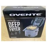 OVENTE Electric Deep Fryer 1.5 Liter Capacity, Lid with Viewing Window, Removable Frying Basket