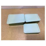 6PCS Pyrex Simply Store Tinted Rectangular Glass Storage Set