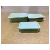 6PCS Pyrex Simply Store Tinted Rectangular Glass Storage Set