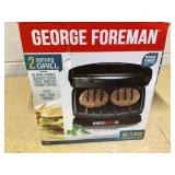 George Foreman GR10B 2-Serving Classic Plate Electric Indoor Grill and Panini Press