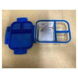 Bentgo Glass Lunch Box - Leak-Proof Bento-Style Food Container with Airtight Lid and Divided 3-Compartment Design