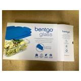 Bentgo Glass Lunch Box - Leak-Proof Bento-Style Food Container with Airtight Lid and Divided 3-Compartment Design