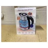 Chefman 1.8L Rapid-Boil Kettle with Keep Warm and Tea Infuser - Stainless Steel: Electric Water Boiler, 1500W