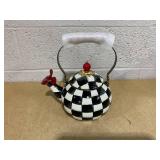 MacKenzie-Childs Courtly Check Whistling Tea Kettle