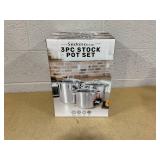 Sedona Kitchen 3-Pc. Stainless Steel Stockpot Set