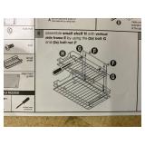 2 Tier Pull Out Cabinet Organizer 15" W X 22" D, Slide Out Drawers Chrome