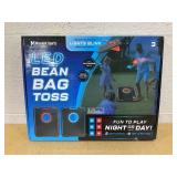 LED Cornhole Board Set - Light Up Bean Bag Toss with 6 Bags