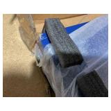 2PCS Dark Blue Floating Shelves, Solid Wooden Wall Shelves Set