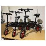 LOT OF 3 Jetson Bolt Folding Electric Ride-On Bike, Easy-Folding, Built-in Carrying Handle, Twist Throttle, Up to 15.5 MPH