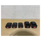LOT OF Hyper Tough 20V Lithium-Ion Batteries