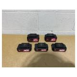 LOT OF Hyper Tough 20V Lithium-Ion Batteries