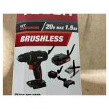 Hyper Tough 20V Max Brushless Cordless Drill Driver with 1.5Ah Lithium-Ion Battery and Charger