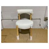 Sculptural Upholstered and Wood Dining Chair- Threshold