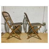 LOT OF 2 Aster Outdoor Patio Dining Chairs Folding Chairs - Threshold