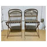 LOT OF 2 Aster Outdoor Patio Dining Chairs Folding Chairs - Threshold