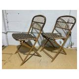 LOT OF 2 Aster Outdoor Patio Dining Chairs Folding Chairs - Threshold