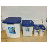 LOT OF 4 Vibrant Life Pet Food Storage Containers