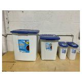 LOT OF 4 Vibrant Life Pet Food Storage Containers