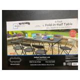Mainstays 6 Foot Bi-Fold Plastic Folding Table