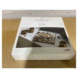 Wood & Marble Checkers Board Game- Hearth and Hand