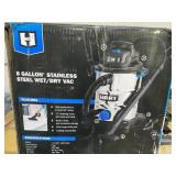 HART 8 Gallon 6 Peak HP Stainless Steel Wet/Dry Vacuum, VOC812SF 3703
