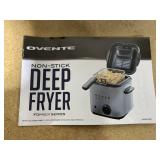 OVENTE Electric Deep Fryer 1.5 Liter Capacity, Lid with Viewing Window, Removable Frying Basket