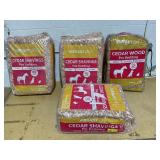 LOT OF 4 Vibrant Life Cedar Wood Pet Bedding, 141 L Bag