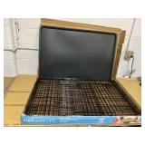 Vibrant Life Double Door Metal Wire 42" Dog Crate, Leak-Proof Pan & Divider for Dogs Up to 90 lbs