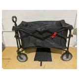 Ozark Trail Multi-Purpose Big Bucket Cart, Durable Black Wagon