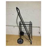 Mainstays Metal 1 Compartment Rolling Metal Shopping / Utility Cart