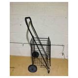 Mainstays Metal 1 Compartment Rolling Metal Shopping / Utility Cart