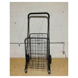 Mainstays Metal 1 Compartment Rolling Metal Shopping / Utility Cart