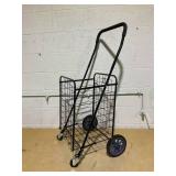 Mainstays Metal 1 Compartment Rolling Metal Shopping / Utility Cart